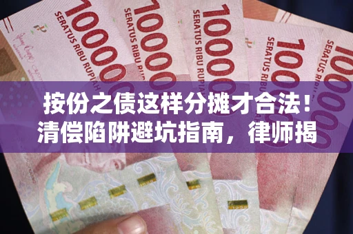 北京按份之债这样分摊才合法！清偿陷阱避坑指南，律师揭秘关键条款
