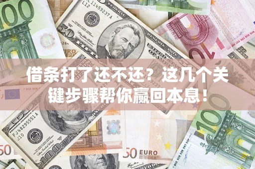北京借条打了还不还？这几个关键步骤帮你赢回本息！