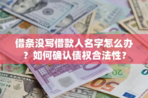 北京借条没写借款人名字怎么办？如何确认债权合法性？