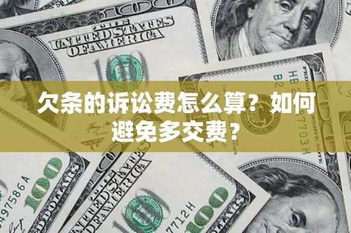 北京欠条的诉讼费怎么算？如何避免多交费？
