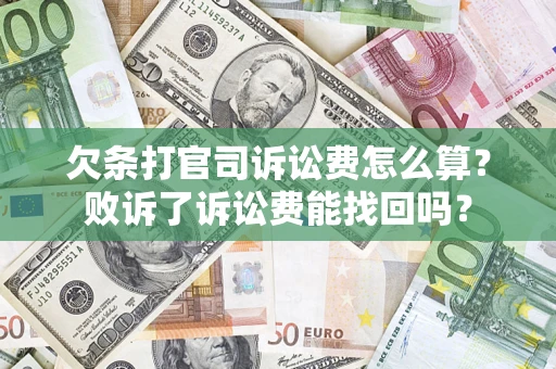 北京欠条打官司诉讼费怎么算？败诉了诉讼费能找回吗？
