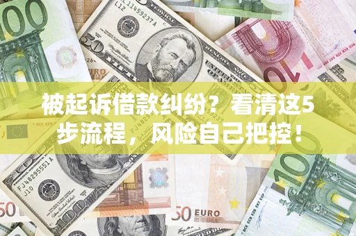 北京被起诉借款纠纷？看清这5步流程，风险自己把控！